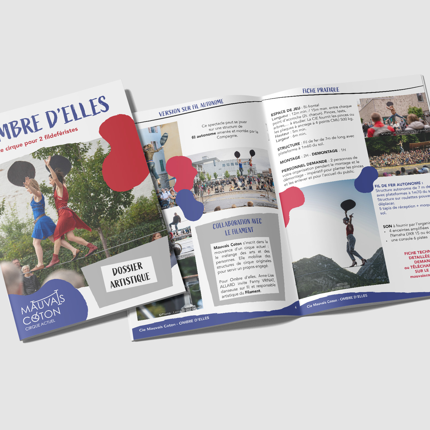 Dossier de présentation, Cie Mauvais Coton / “Ombre d’elles”